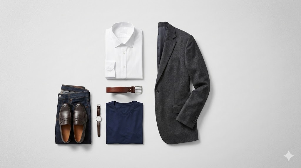 Men's clothing review process